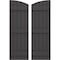 Ekena Millwork Americraft 5-Board (3 Batten) Wood Joined Board-n-Batten Shutters w/Ellipt Top, ARW401BE518X68SMH, PR ARW401BE518X68SMH - alternate 1
